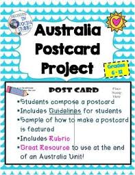 Postcard Writing Project This Resource Is A Great Project To Use After Studying The Country Of Australia Students Writing Project Teacher Resources Writing
