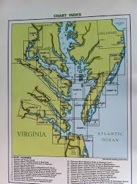 index of the charts in the virginia cruising guide maps