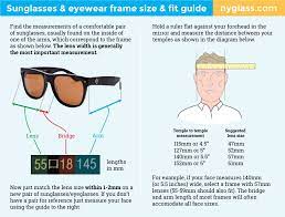 How To Choose The Right Size Sunglasses Eyewear A Frame Size Fit Guide Eyewear Sunglasses How To Choose Sunglasses Frame Size