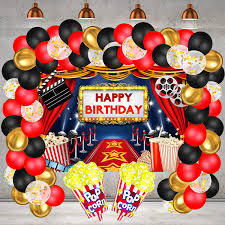 As the name indicates, these are memorabilia of hollywood that modern people are using to decorate their party ambiance in a stylish and fabulous manner. Amazon Com Hollywood Movie Theme Party Decorations Large Fabric Hollywood Backdrop Popcorn Foil Balloons Garland Arch Kit For Movie Night Birthday Party Event Awards Night Ceremony Photo Booth Background Toys Games