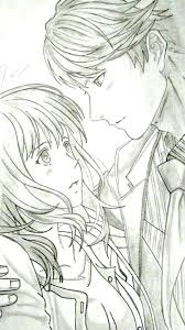 50 cutest anime boys with a cute splash that you would like to pinch their cheeks, squeeze them but in spite of that, their personality is balanced by their cuteness. Couple Anime Manga Sketch Drawing Cute Boy Girl Pencil Easy Simple Boy And Girl Sketch Pencil Drawings Drawings