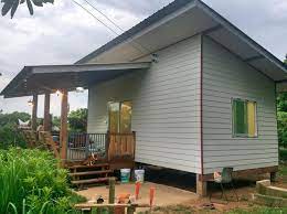 แบบบ านช นเด ยวส ขาวยกพ นส ง พ นท ใช สอยขนาด 41 งบก อสร าง 200 000 บาท ผ งบ าน บ านในฝ น แปลนบ าน