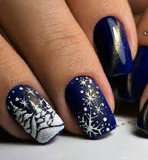 Let it snow on your nails. 40 Snow Nail Art Ideas For Winter Cuded