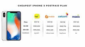 Unlimited plan customers using >35gb/mo will experience lower speeds. Iphone X Plans In Malaysia Detailed Comparison Mobile Vip Number