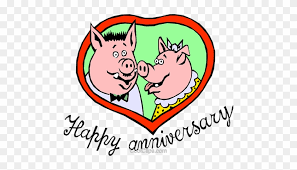 Happy Anniversary Pigs Happy Anniversary Clip Art Free Transparent Png Clipart Images Download