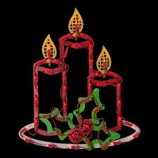 Northlight 16 5 In Lighted Candles With Holly And Berry Christmas Window Silhouette 33406565 The Home Depot