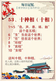 53 十种相 十相 1 5 色 声 香 味 触 这个是五相 6 生 生在这个世界 7 住 住在这个世界 8 坏相 9 男相 10 女相 这叫十相 十种相 buddha quotes quotes 9 and 10