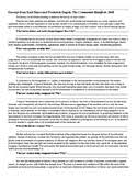 Commissioned by the communist league and originally published in london just as the revolutions of 1848 began to erupt, the manifesto was later recognised as one of the world's most influential political documents. Communist Manifesto Worksheets Teaching Resources Tpt