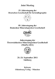 Yan etkileri, prospektüsü ve kullanma talimatları. Joint Meeting Deutsche Mineralogische Gesellschaft
