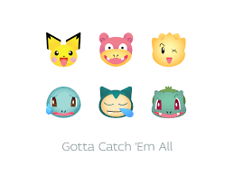 Pokemon Go Emoji Set Emoji Set Go Emoji Pokemon
