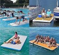 Amazon.com: CUIYMXSC Inflatable Floating Dock, Inflatable ...
