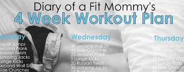 This is a great routine for advanced lifters, or those who have had experience with training body parts twice per week. 4 Week No Gym Home Workout Plan Diary Of A Fit Mommy