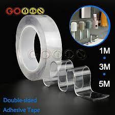 How do you remove scotch tape from walls? Traceless Washable Adhesive Tape Nano Invisible Gel Pad Grip Reusable 1 2 3m Ebay Double Sided Adhesive Tape Double Sided Adhesive Adhesive Tape