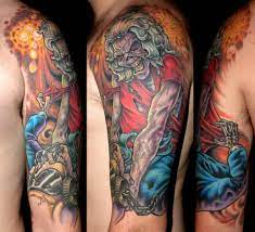 What do you prefer to learn with? Shoulder Fantasy Skull Tattoo By Optic Nerve Arts