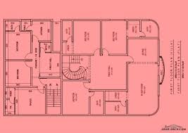 مخطط فيلا و شقق الارض كورنر بمساحة 600 متر خريطة معدله House Plans Floor Plans How To Plan