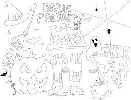 Cat in a pumpkin halloween coloring page i am a huge fan of spooky so halloween is one . Free Download 2018 Halloween Blank Coloring Page Bazic Products Bazic Products