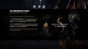 You have to redeem the codes to get the rewards. Dead By Daylight 5th Anniversary Codes Allgamers