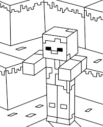 Zombies are highly aggressive and violent mobs that spawn in groups in dimly lit areas in the caves. Minecraft Zombie Coloring Page Topcoloringpages Net