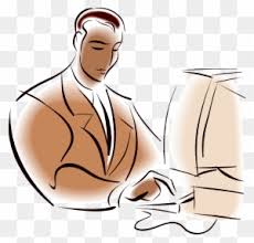 Person on computer clipart png. Man With Computer Clipart Transparent Png Clipart Images Free Download Clipartmax