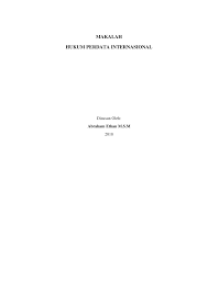 Pdf Makalah Hukum Perdata Internasional