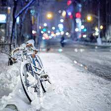 ice bike winter photography snow winter snow