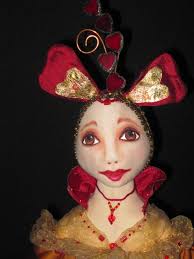 E-pattern Queen of Hearts 18" by Kim Mcdermott, Cloth Doll Artist