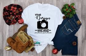Download White Bella Canvas 3001 Flat Lay T Shirt Mockup Christmas Shirt Mockup Christmas Mockup Shirt Moc Shirt Mockup Photoshop Mockup Free Mockup Free Download