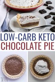Dairy Free Low Carb Chocolate Pie Sugar Free Chocolate Pie Recipes Low Carb Recipes Dessert Keto Dessert Recipes