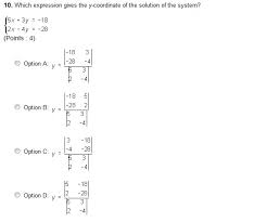 Oneclass Which Graph Represents The Solution To The Given System Y 5x 4 Y 5x