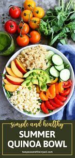 Summer Quinoa Bowl Yummy Salad Recipes Healthy Summer Recipes Easy Salad Recipes