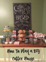 How To Plan A Diy Coffee House Coffee Bar Party Coffee Party Coffee And Donuts