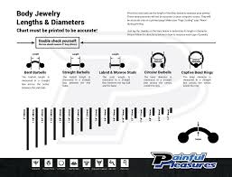 body jewelry gauge online charts collection