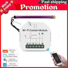 Wifi Smart Curtain Switch Module Roller Blinds Shutter Motor Smart Life App Remote Control Alexa Google Home Voice Control In 2021 App Remote Life App Smart Life