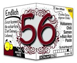 Endlich 56 Jahre Geschenk Witzige Geschenkideen Zum Geburtstag Schlump Chili Shop