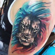 125 Best Lion Tattoos For Men Cool Designs Ideas 2021 Guide Mens Lion Tattoo Watercolor Lion Tattoo Lion Tattoo Sleeves