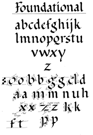 Many beginners start with the simple roman capital letters in order to obtain a . Learn Calligraphy Foundational Hand A Roundhand Alphabet