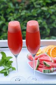 Watermelon Mimosa Mimosa Cocktail Healthy Drinks Mimosa