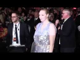 Once the shooting schedule of the movie (set to release in november of 2015) was finalized it became clear that it would conflict with rabe's previous commitment to appear. Gwendoline Christie At The Hunger Games Mockingjay Part 2 In London Uk Ztimagestv Youtube