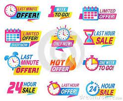 Sale Countdown Badges Big Deal Limited Sale Announcement Promo Stickers Last Day Hour And Minute T Anuncios De Venta Cuenta Regresiva Articulos De Revistas