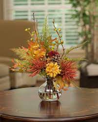 Where do i buy fake flowers? Decorate For Fall With Harvest Moon Silk Flower Arrangement From Petals