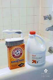 Mix together two parts baking soda and one part hydrogen peroxide. How To Clean Grout With A Homemade Grout Cleaner Practically Functional