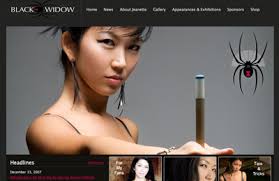 Jeanette Lee &quot;The Black Widow&quot; website. Design, XHTML/CSS, Flash, PHP, JavaScript - 2007_jeanettelee.com