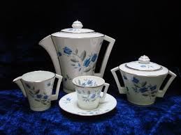 Tlb Limoges Service A Cafe Annees 30 Art Deco 1930s Coffee Set Pattern Number 2184 Vaisselle Ancienne Service A Cafe Theiere