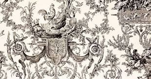 Black And White Toile Wallpaper Bathroom Black And White Toile Bathrooms Master Bath Black And White French Toile Lovely Toile Toile Wallpaper French Toile Powder Room Wallpaper