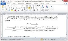 I advise my clients to deal with a lawyer instead of using one of the many there is a reason that cheap or free diy kits have those blatant disclaimers saying that they're not responsible for any errors or omissions. Free Last Will And Testament Template For Word