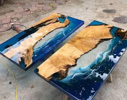 Coffee Table Epoxy Table River Table Ocean Table Handmade Etsy Interior Coffee Epoxy Etsy Handmade Dessin Poisson Table De Resine Tableau En Bois