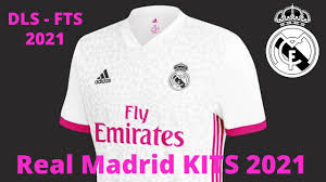 The iconic white color is combined with spring pink shades, which appear on the three side strips and the back of the neck. Real Mdrid 2021 Kits Dls 20 Dream League Socce