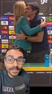 Leila Pereira interrompeu a entrevista coletiva de Abel Ferreira e exaltou  o treinador: “É o maior treinador da história do Palmeiras.” #futebol  #palmeiras #abelferreira #leilapereira #libertadores #ge