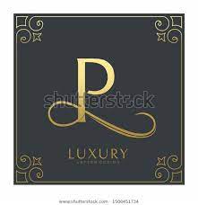 Luxury Letter P Logo Template Gold Stock Vector Royalty Free 1508451734 Gold Stock Logo Templates Lettering
