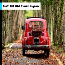 لعبة تركيب صور السيارة فيات القديمة Fiat 500 Old Timer Jigsaw Toy Car Fiat Car